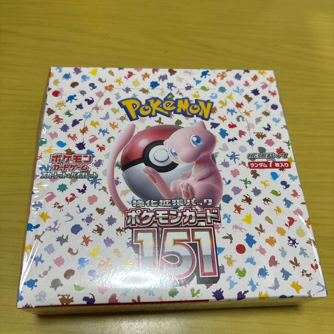 新品 未開封 シュリンク付き ポケモンカード151 BOX ボックス ポケカ