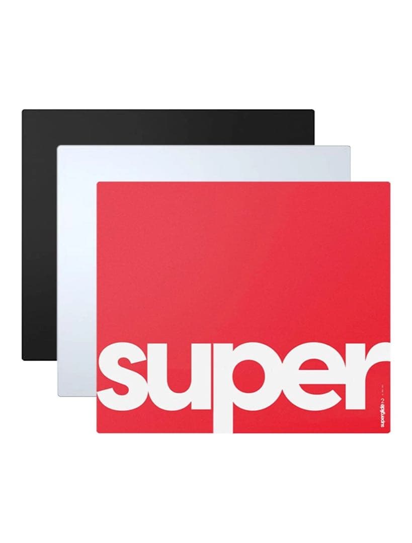 pulsar スーパーグライド v2 ゲーミングガラスマウスパッド 赤 xxl