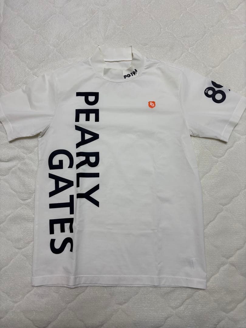 マッシュ　パーリーゲイツ　モックネック　白、ネイビー2枚セット