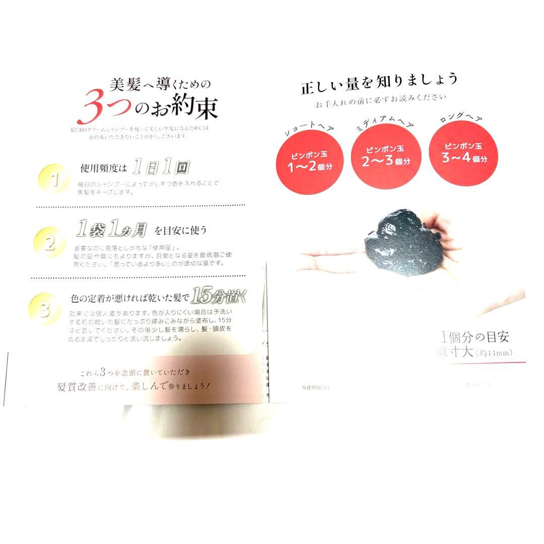 KURO クリームシャンプー ダークブラウン 400g 2セット 説明書付き