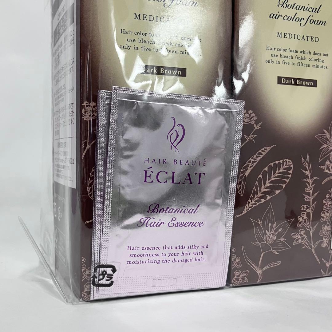 ヘアーボーテ エクラ エアーカラーフォームEX ダークブラウン 150g 3個