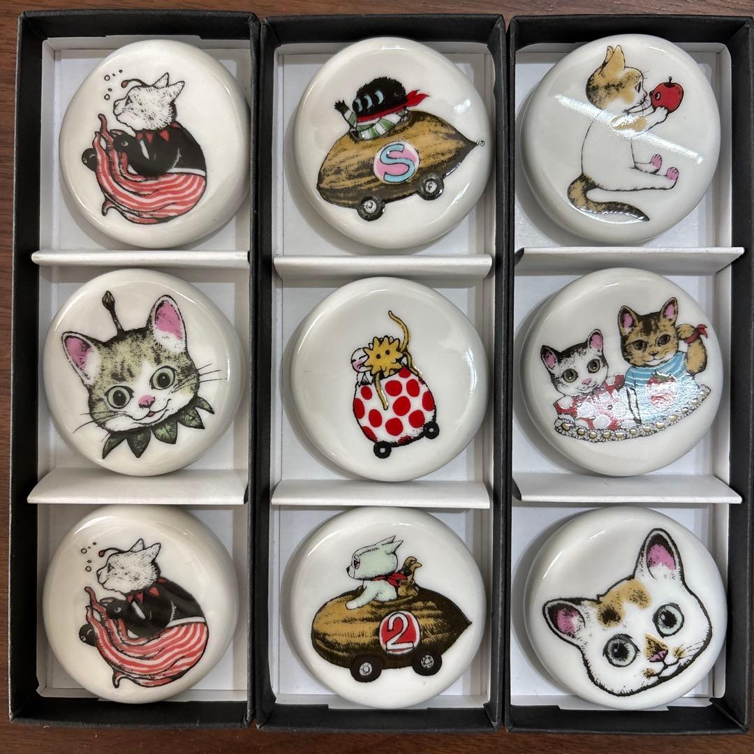 ヒグチユウコ 樋口ゆうこ　九谷焼箸置きさ９個さセット