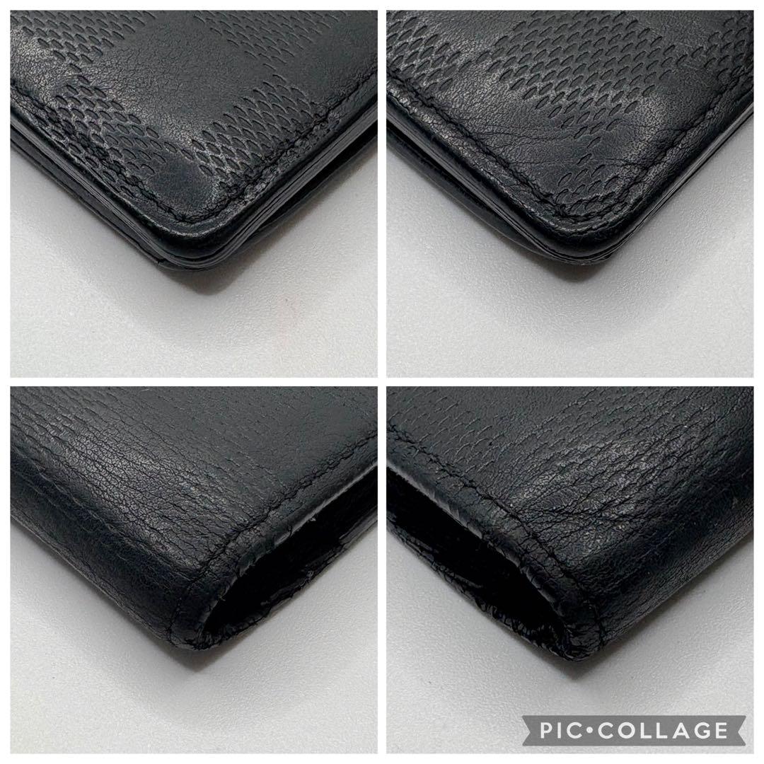 ルイヴィトン✨ダミエ アンフィニ ポルトフォイユ プラザ 長財布 黒ブラック