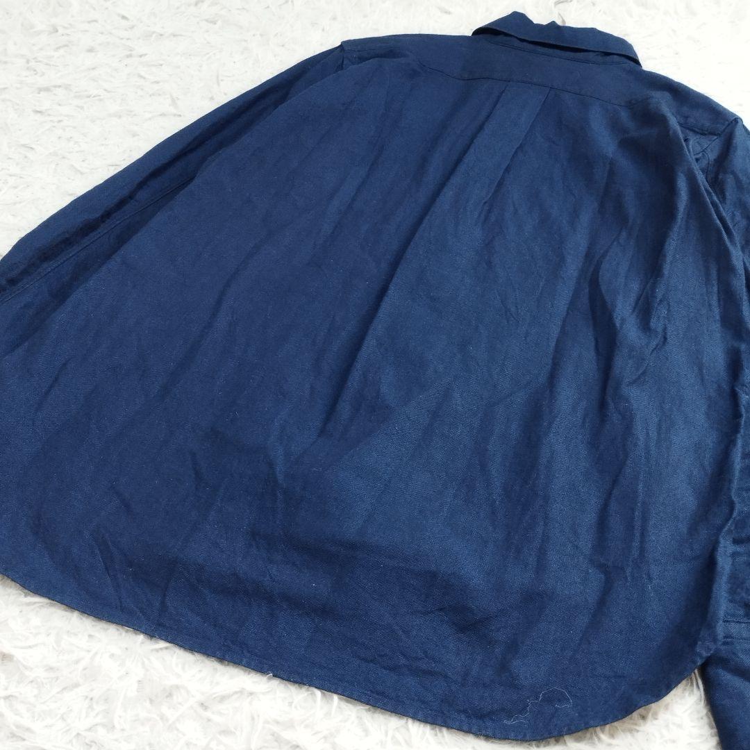 17272✨45R 現行 オックスフォードの908タックシャツ インディゴ