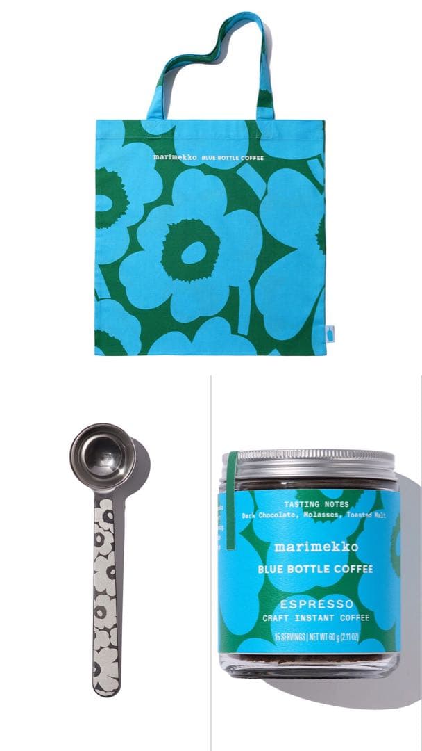 ブルーボトルコーヒー マリメッコ ウニッコトート 3点セット