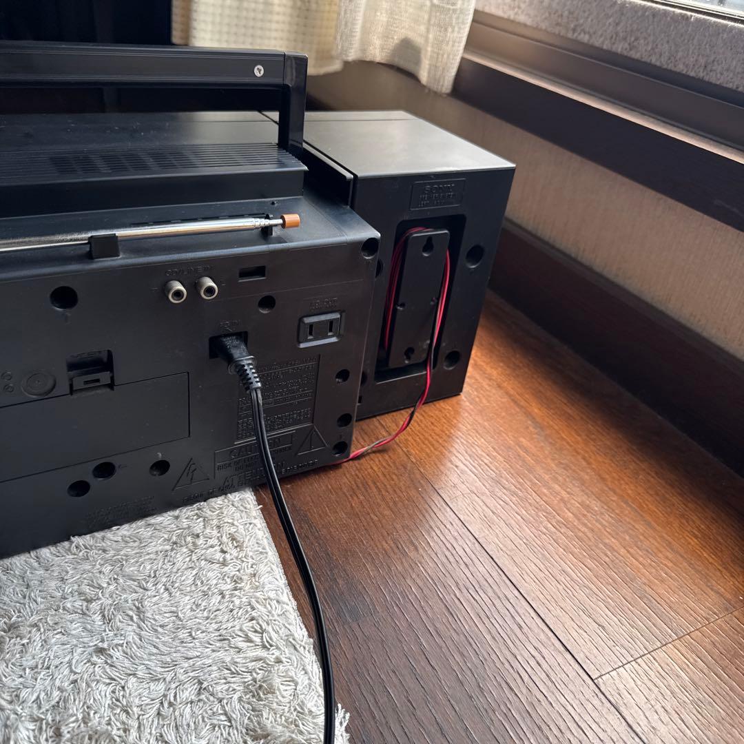 SONY ラジカセ CFS-W600 2WAY ブラック 昭和レトロ