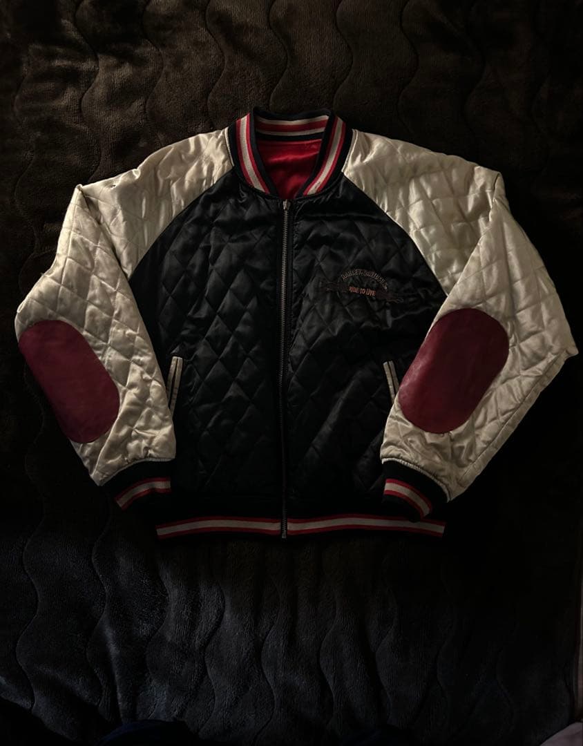 超希少Harley-Davidson リバーシブルキルティングジャケット