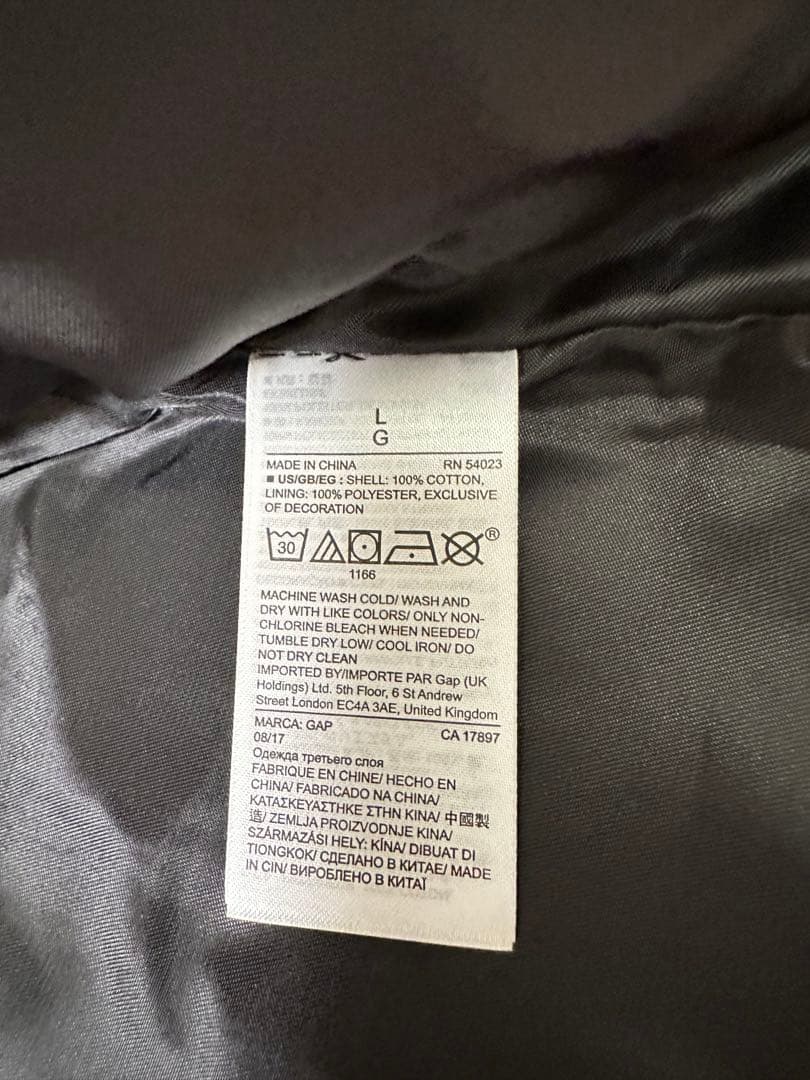 人気デザイン✨GAP ギャップ ナポレオンジャケット　金ボタン　ブラック　L