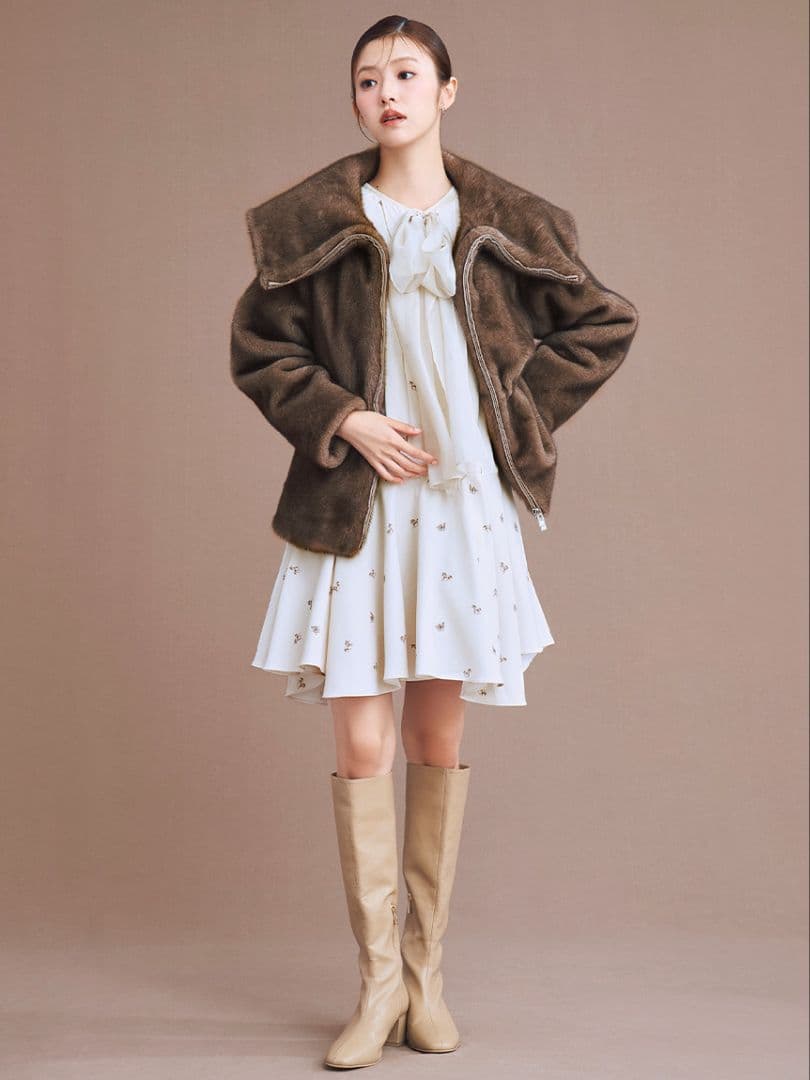 セルフォード♡ビッグリボンフレアワンピース IVR 36