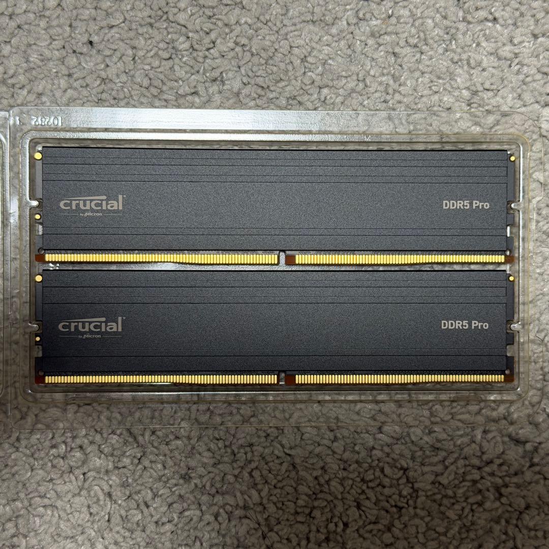 Crucial DDR5メモリ96GB 動作確認済み
