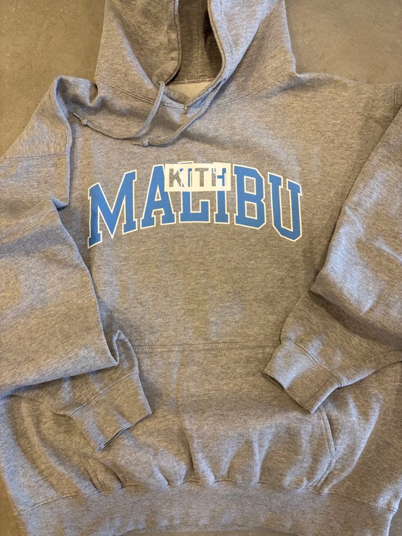 KITH ヴィンテージ　MALIBU グレー パーカー Lサイズ