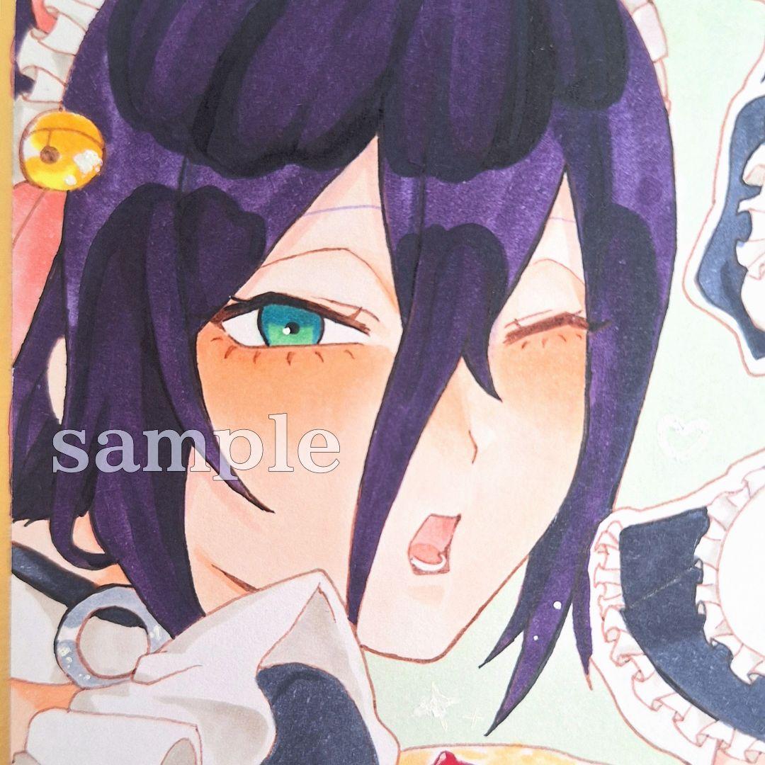 ラ*プ様 レゼ　手描きイラスト　ファンアート　アナログ