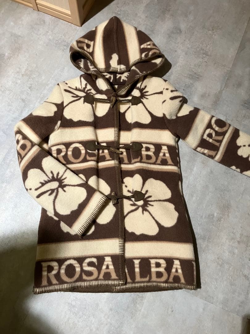 アルバローザ　フラワーパターン ダッフルコート　保存袋付き　最終値下げ！