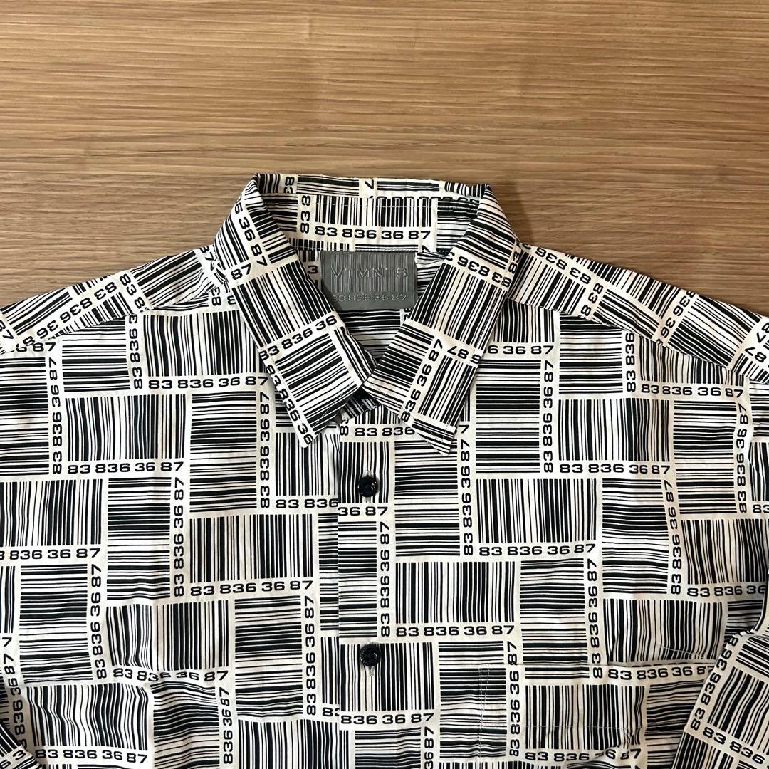 ヴェトモンVETEMENTS バーコードモノグラム　シャツ　XSサイズ　美品