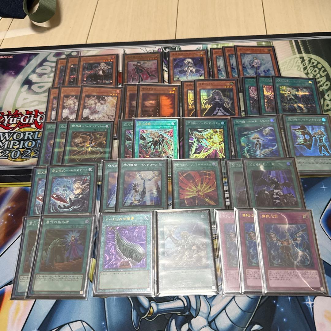 遊戯王　閃刀姫デッキ　スリーブ付き