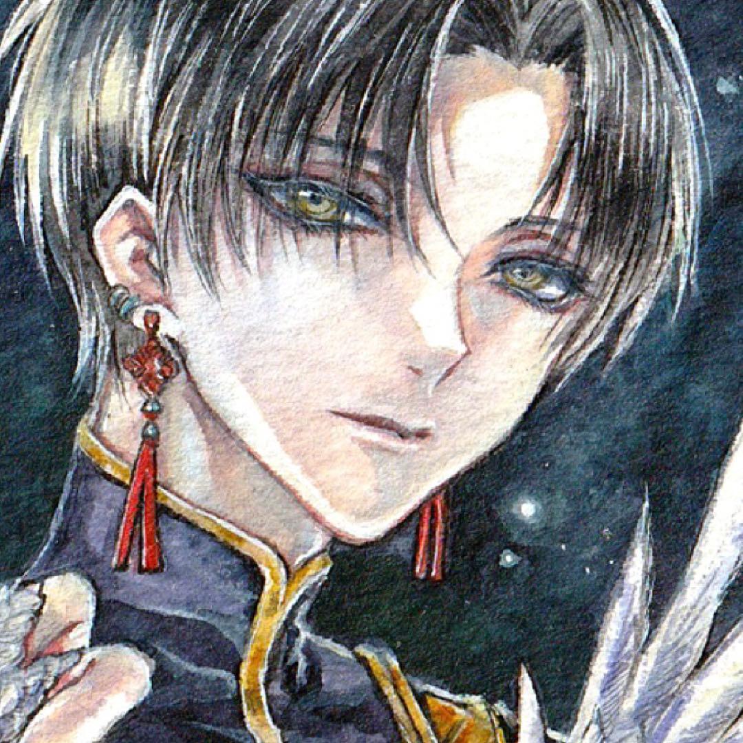 オリジナル 創作　手描きイラスト 【ハネツキ様】