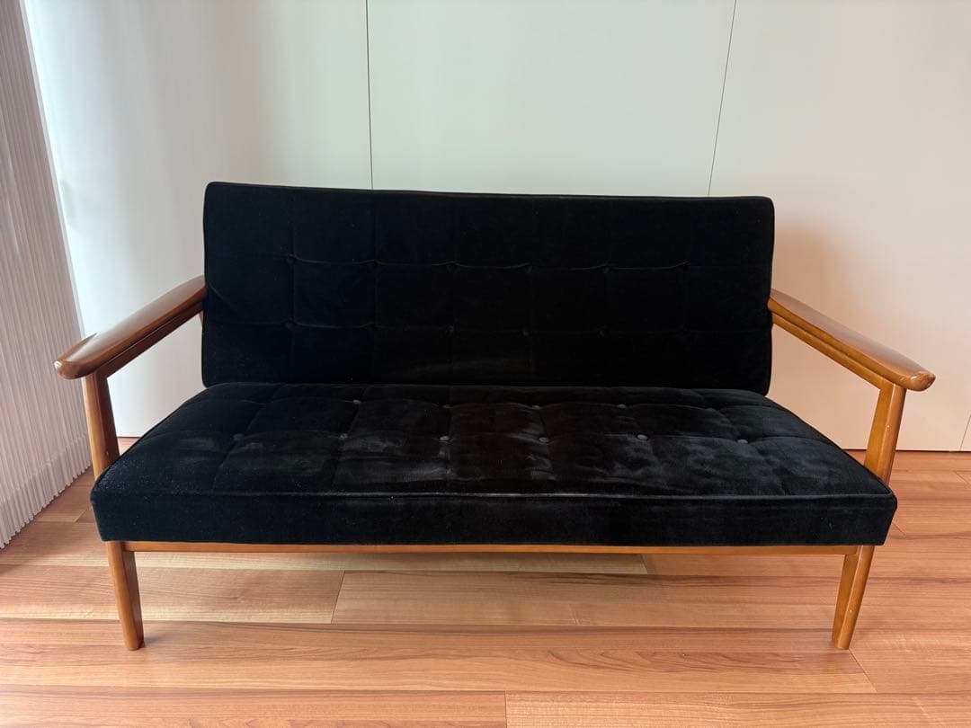 【希少限定商品】カリモク60 Kチェアー 2シーター モケットブラック