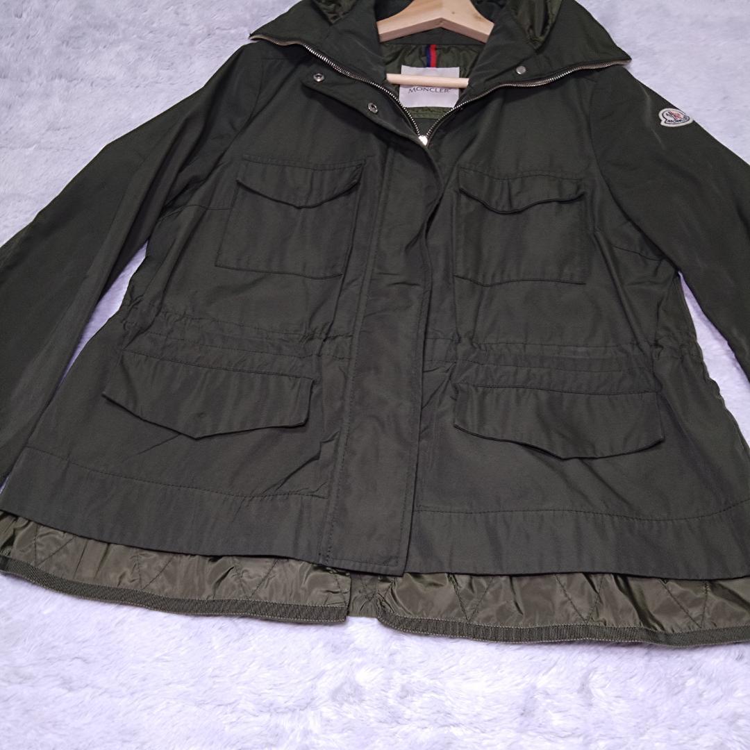 美品モンクレール、モッズコートジャケット、ダブルジップ、ルーマニア、QRコード