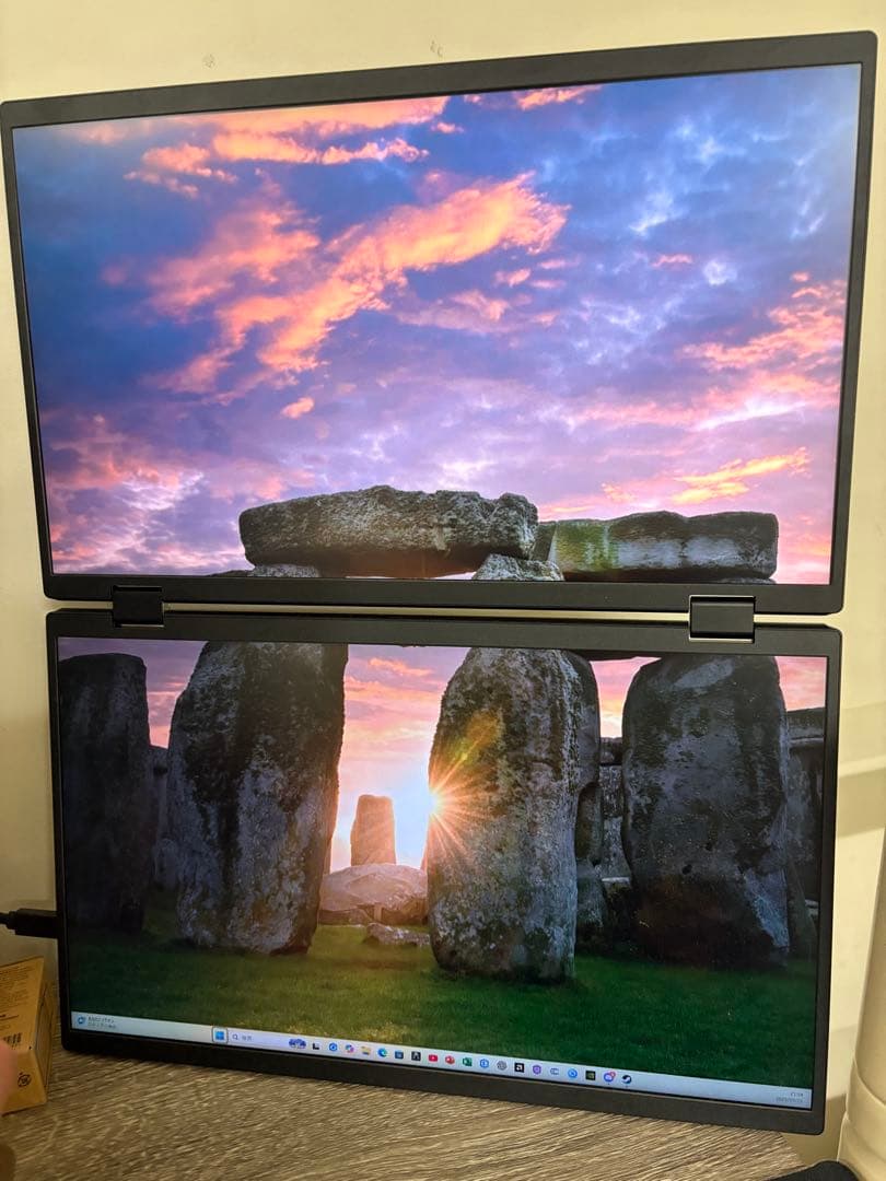 の*ぅ様 モバイルモニター 15.6インチ 2画面モニター