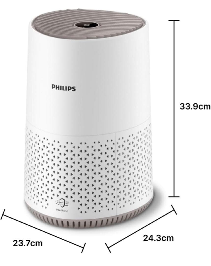 PHILIPS (フィリップス) 空気清浄機 24畳 花粉 小型 卓上 HEPA