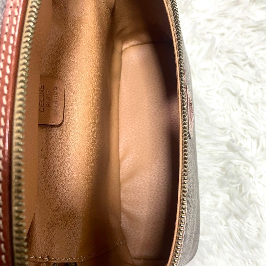 美品　CELINE セリーヌ バニティバッグ PVC マカダム柄 ヴィンテージ