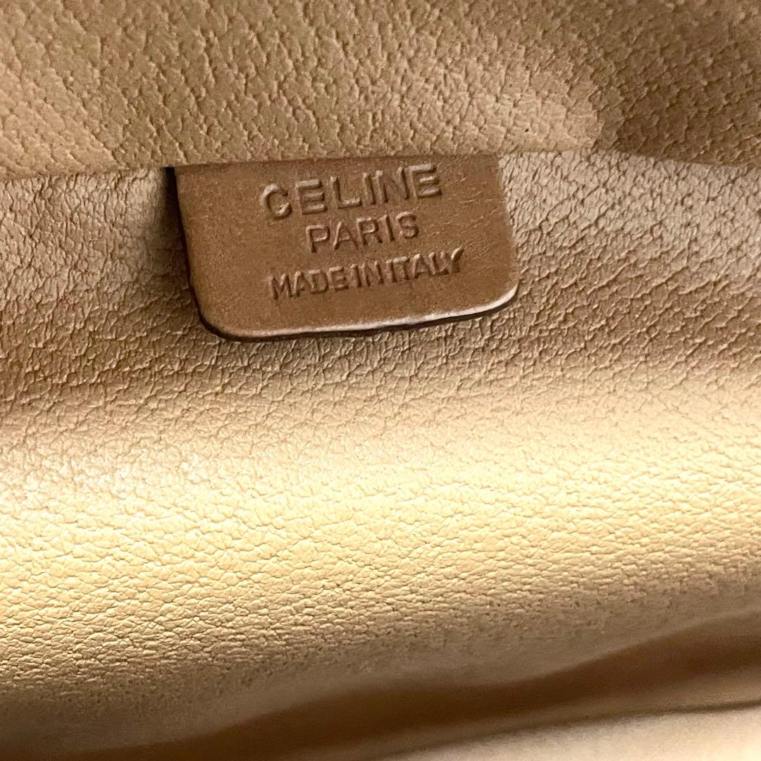 美品　CELINE セリーヌ バニティバッグ PVC マカダム柄 ヴィンテージ