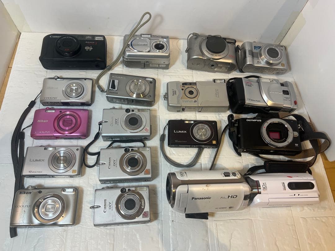 ジャンク品！まとめ売りデジタルカメラ その他 16台 ビデオカメラ2台動作未確認