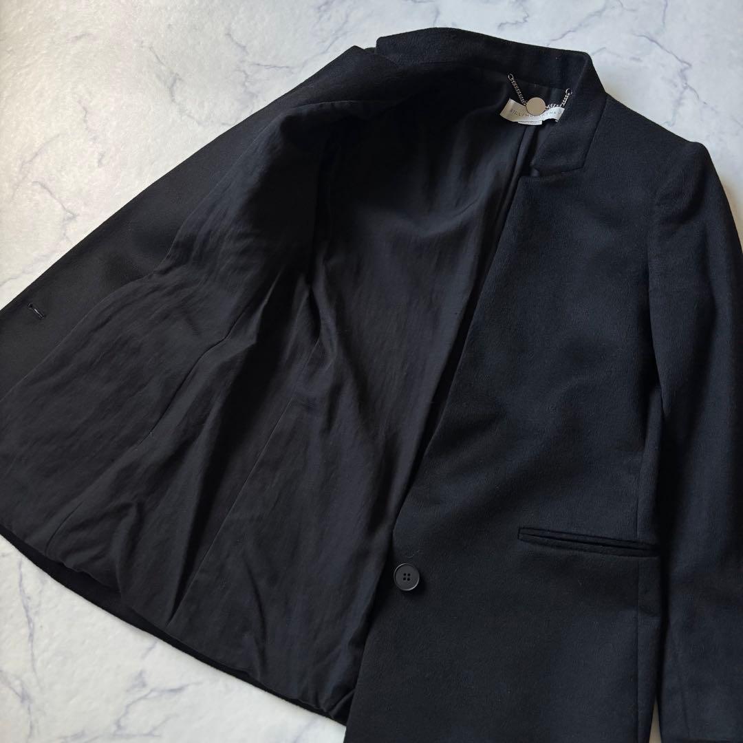 ステラマッカートニー　カシミヤ100％ジャケット ブラック　36◆6977