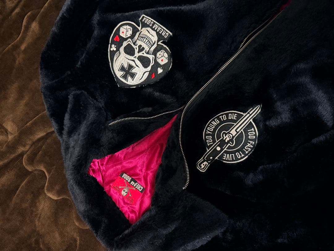 CREAM SODA スカル フリースジャケット 日本限定 スカジャン