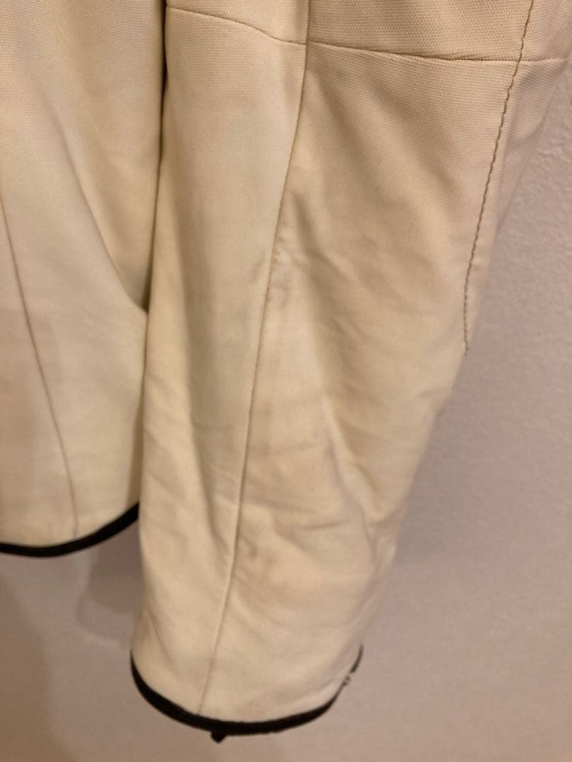 PRADA プラダ　ホワイトシングルライダースジャケット