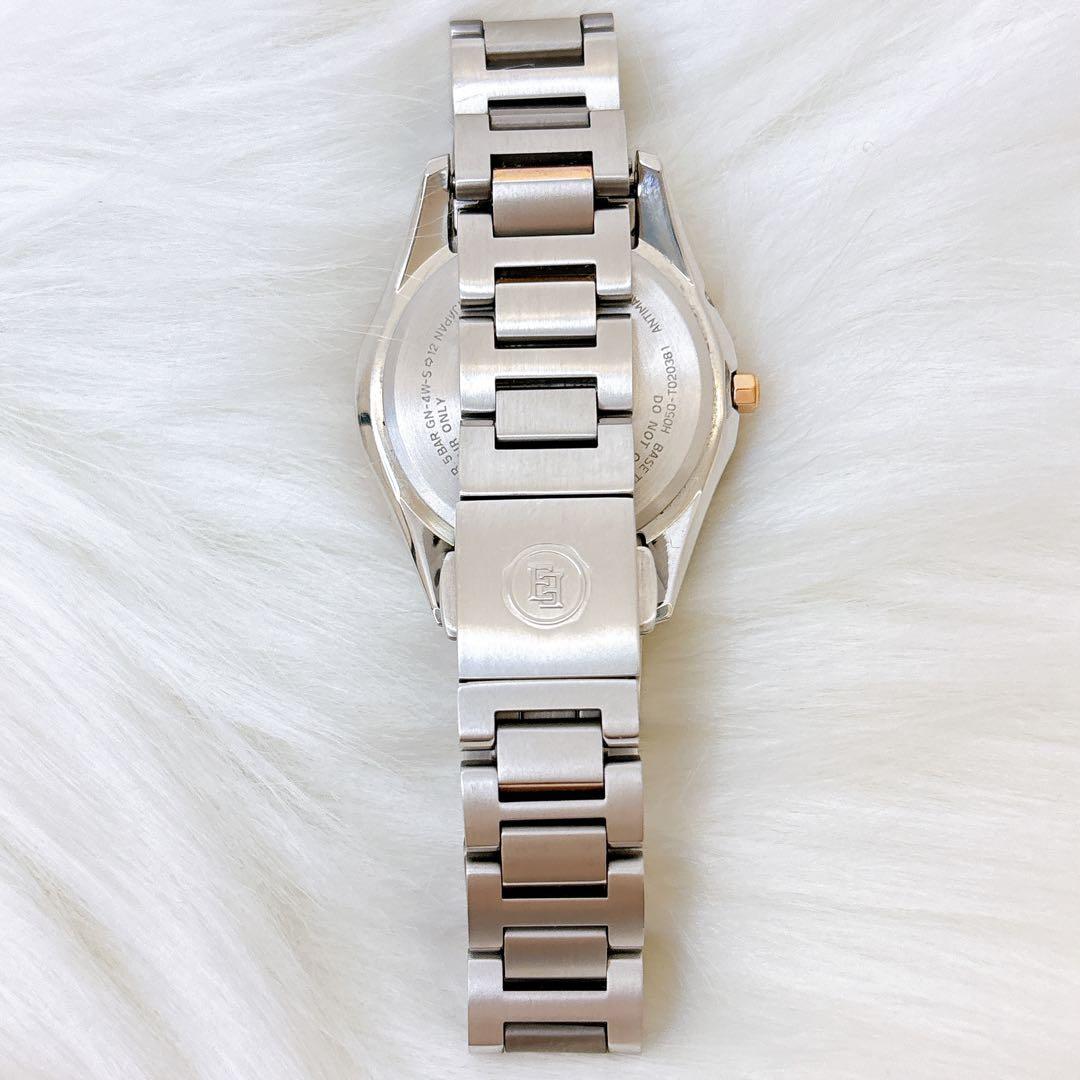 稼働美品✨シチズン　エクシード　電波ソーラー　ピンクゴールド　チタン