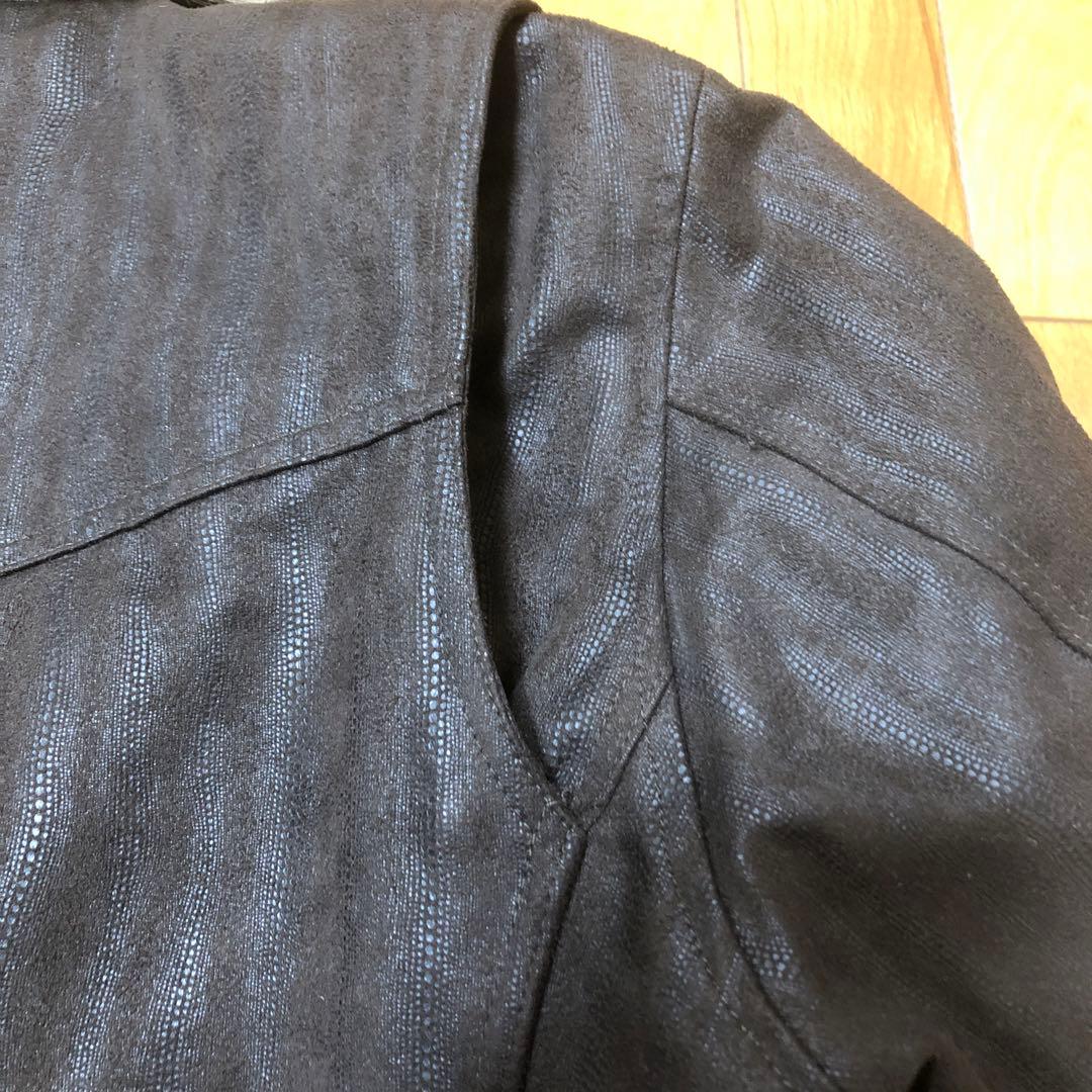 ♠️SCHLUSSEL♠️フェイクスエードライダースジャケット⭐️裏地中綿キルティング