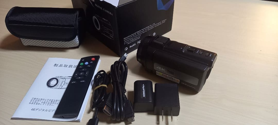 4K ビデオカメラ 4800万画素 赤外夜視機能16倍デジタルズーム