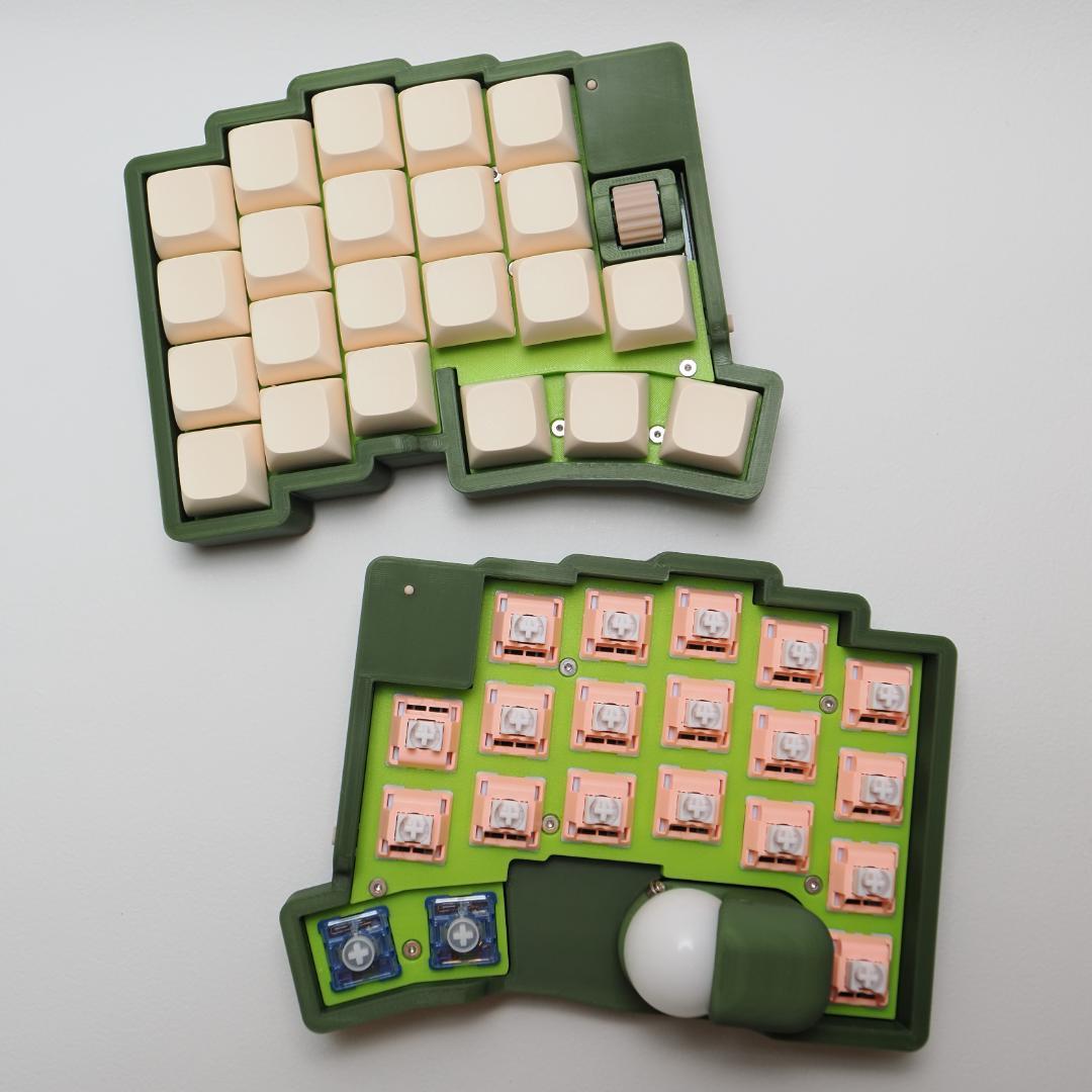 【おおた氏専用】左右分割式トラックボール付きワイヤレスキーボード