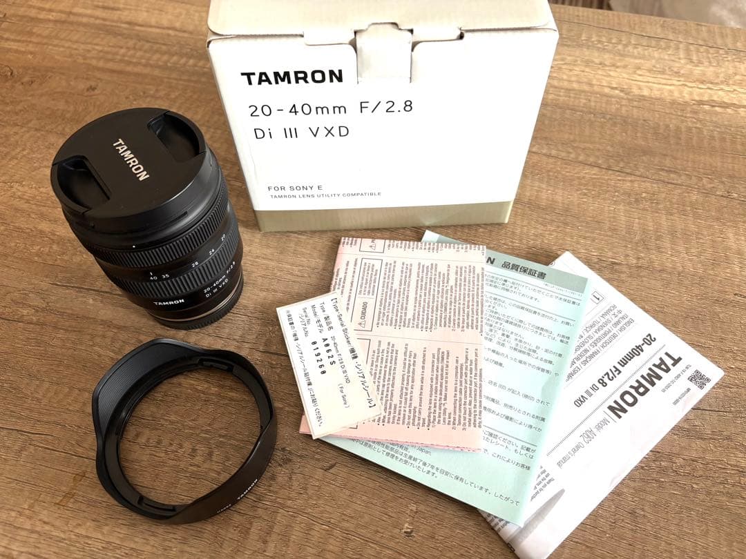 【美品】タムロン 20-40mm F/2.8 Di III VXD eマウント