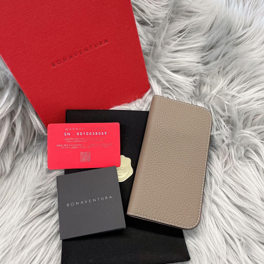 ボナベンチュラ iPhoneケース 14 ブラウン 手帳型 ★279