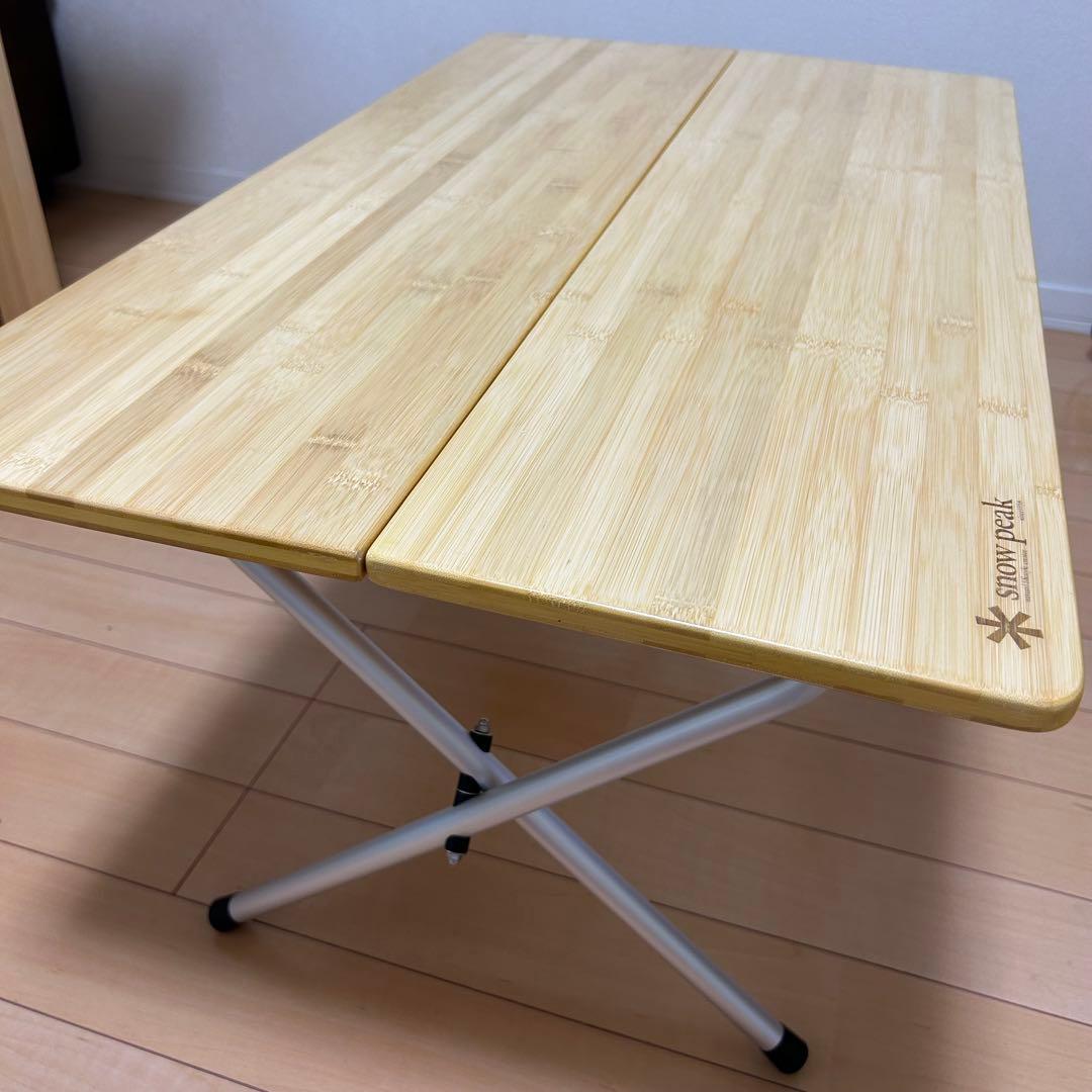 スノーピーク　ワンアクションテーブル竹　LV-100TR カバー付