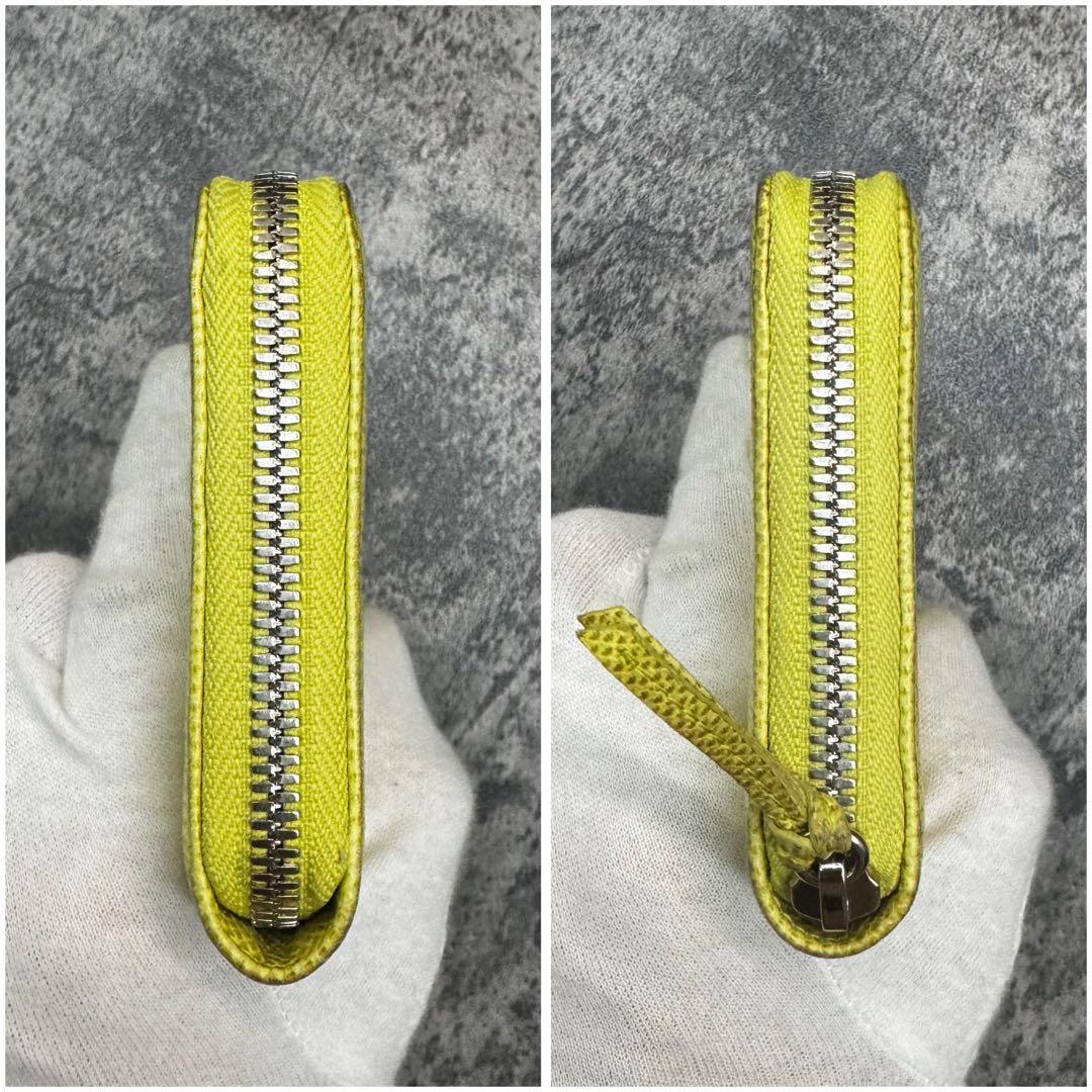 希少 極美品✨バレンシアガ エブリデイ リザード レザー ラウンドファスナー