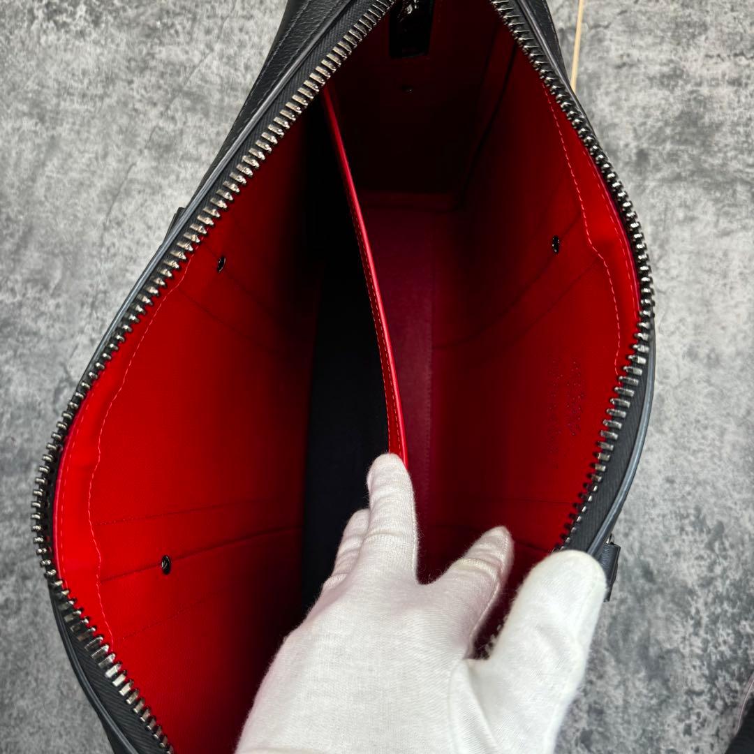 極美品 希少✨クリスチャンルブタン 2way ブリーフケース 斜め掛け レザー