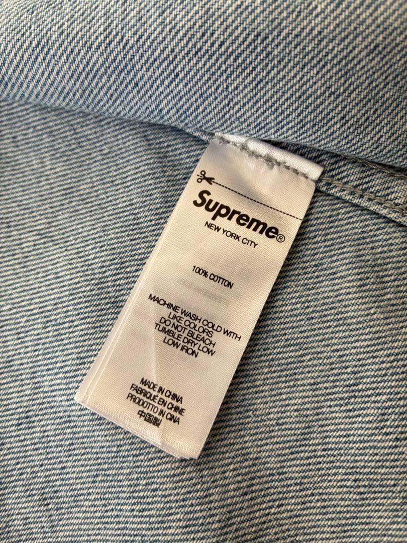 ★2回のみ使用★Supreme Small Box Shirtデニム ★Mサイズ
