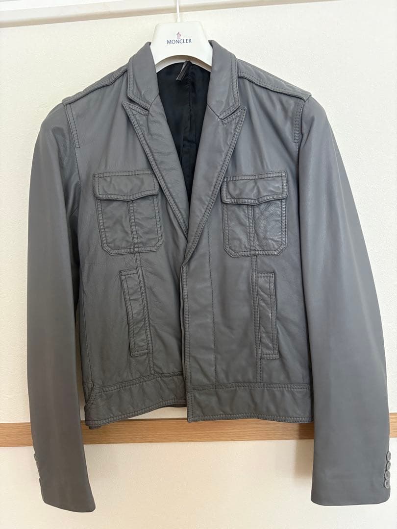 【エディ期】Dior Homme ディオールオム 05SSレザージャケット 44