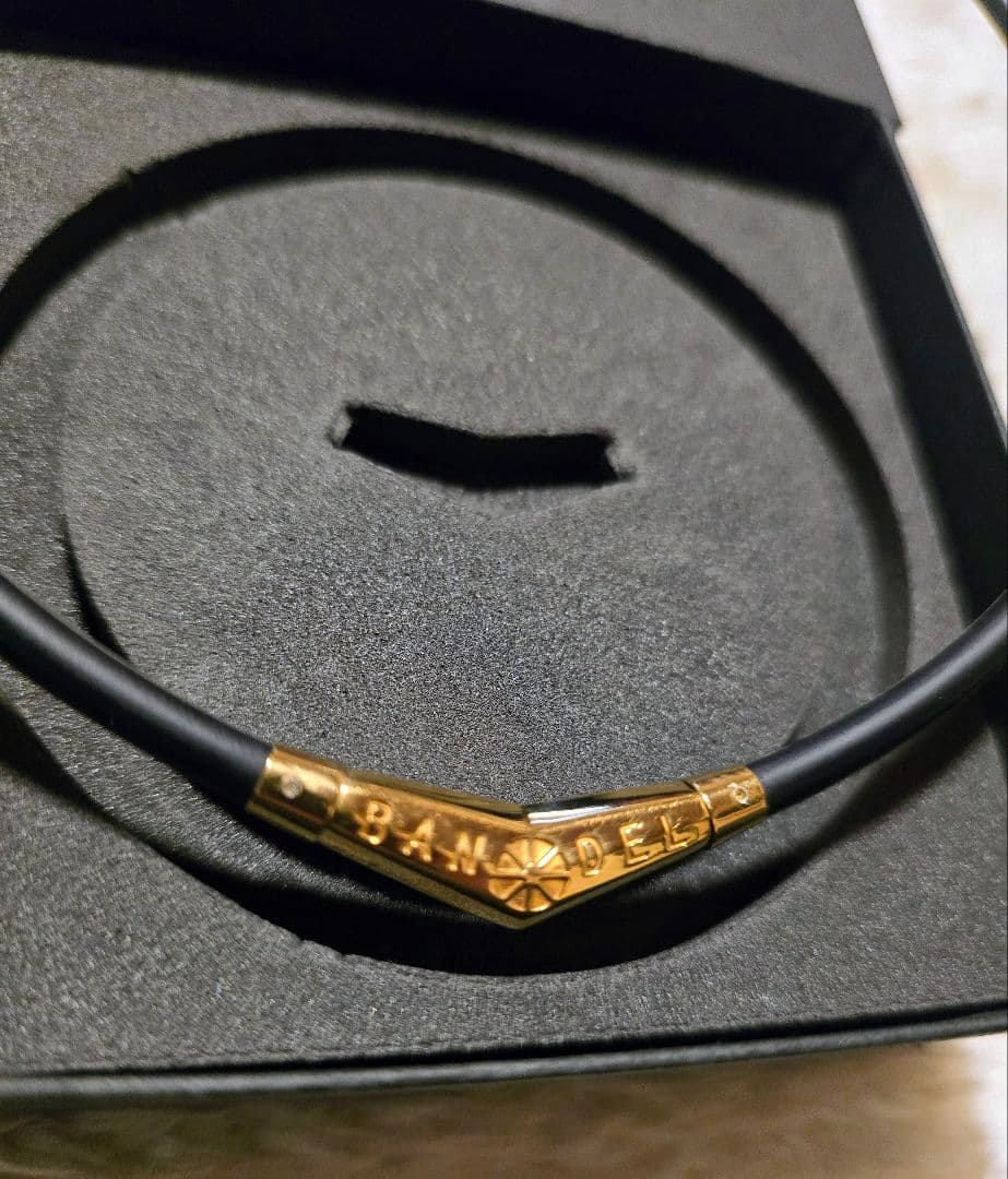 り*ご様 バンデル チタンネックレス ゴールド ネックレス 53cm