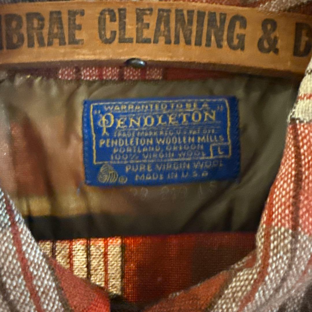 ヴィンテージ PENDLETON ペンデルトン ウールシャツ L USA製