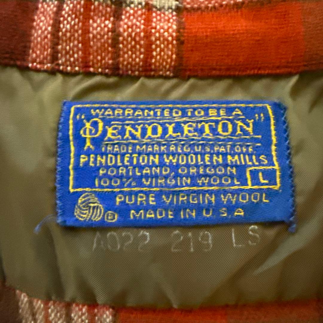 ヴィンテージ PENDLETON ペンデルトン ウールシャツ L USA製