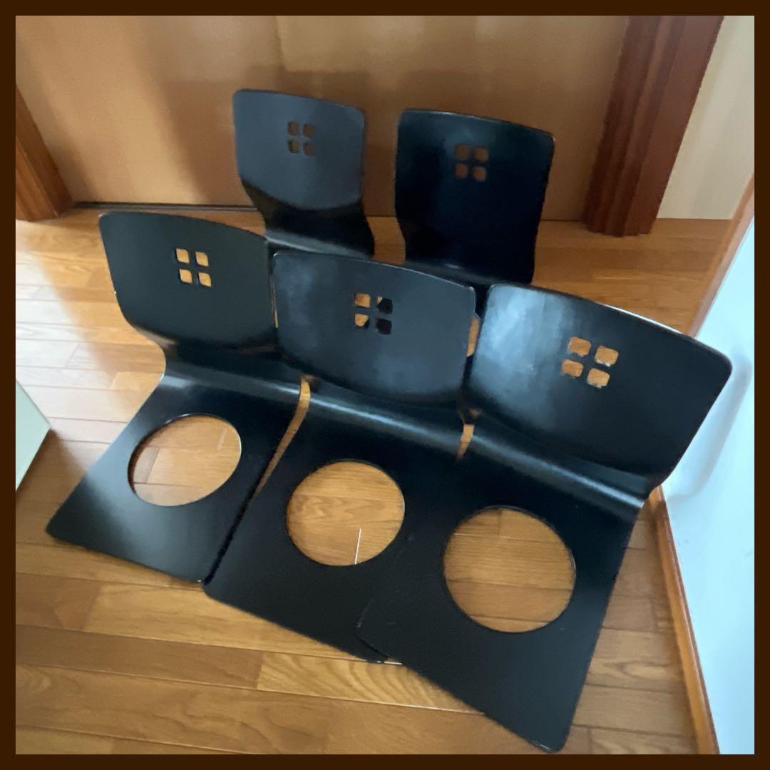 ナスティラスティ様リクエスト品】5脚セット】萩原 Hagihara 座椅子 木製