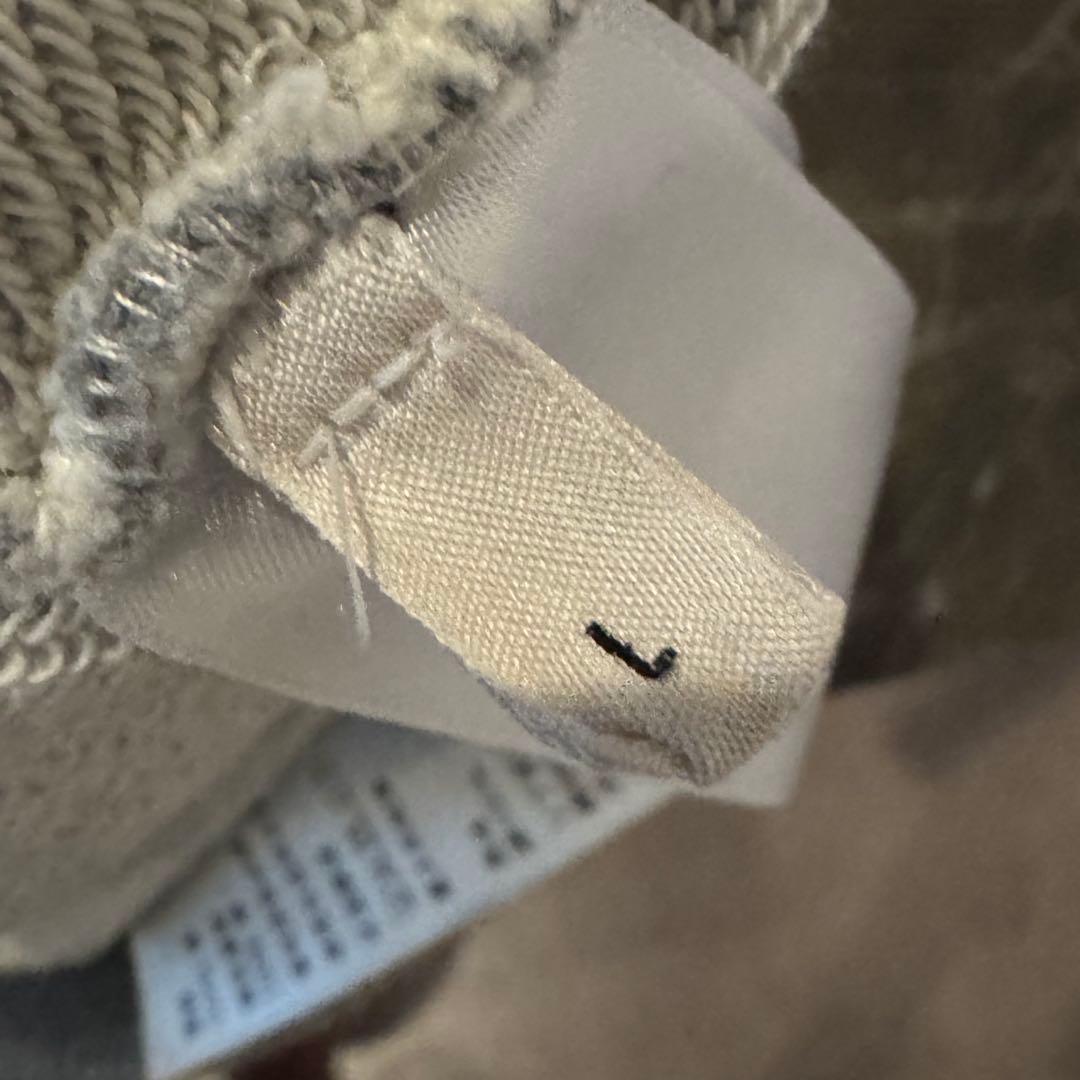 CELINE セリーヌ ロゴ紐 パーカー グレー Lサイズ