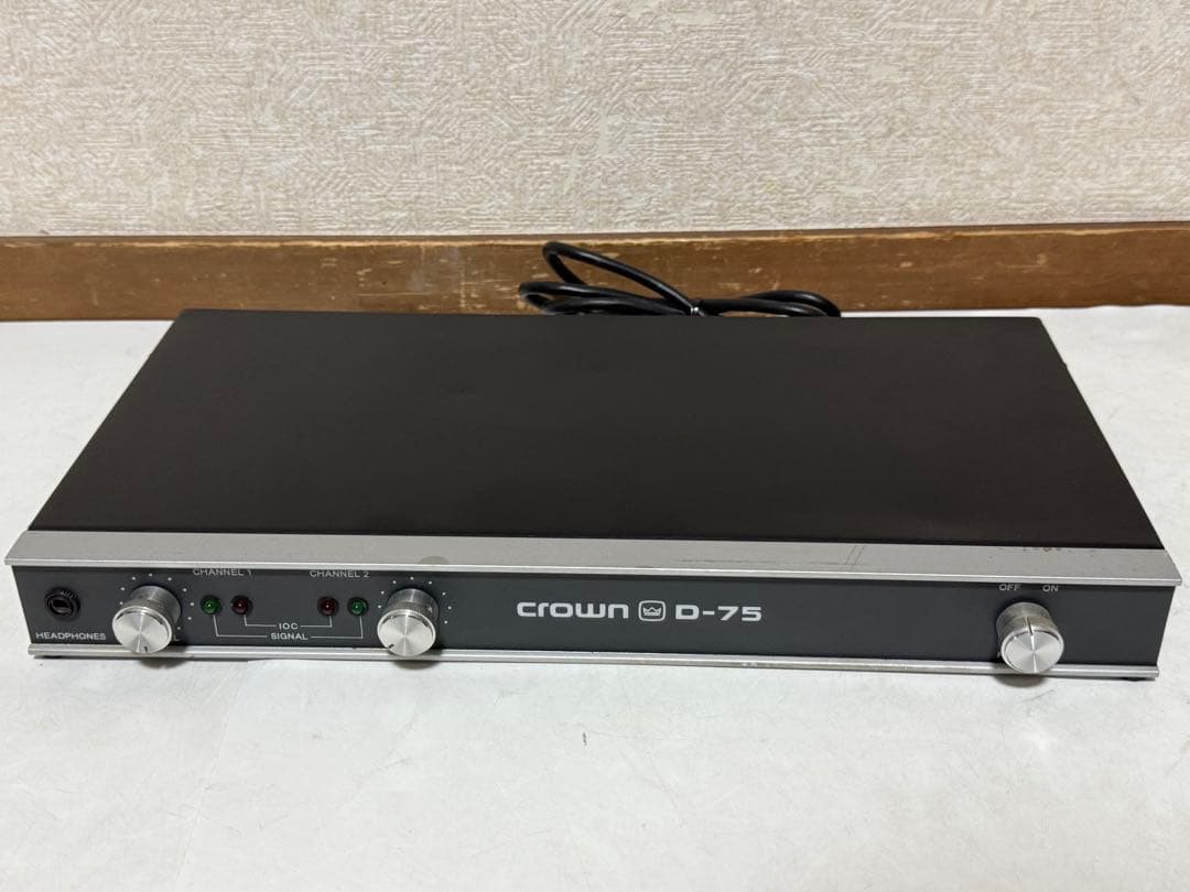 動作品 CROWN D-75 AMCRON クラウン 業務用パワーアンプ