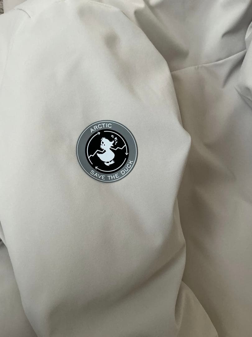 SAVETHEDUCK 上位モデル ポリエステルダウン ホワイトベージュ