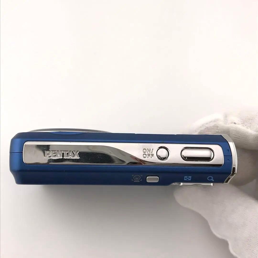 リーダー付き【動作確認済】PENTAX Optio M60 ブルー