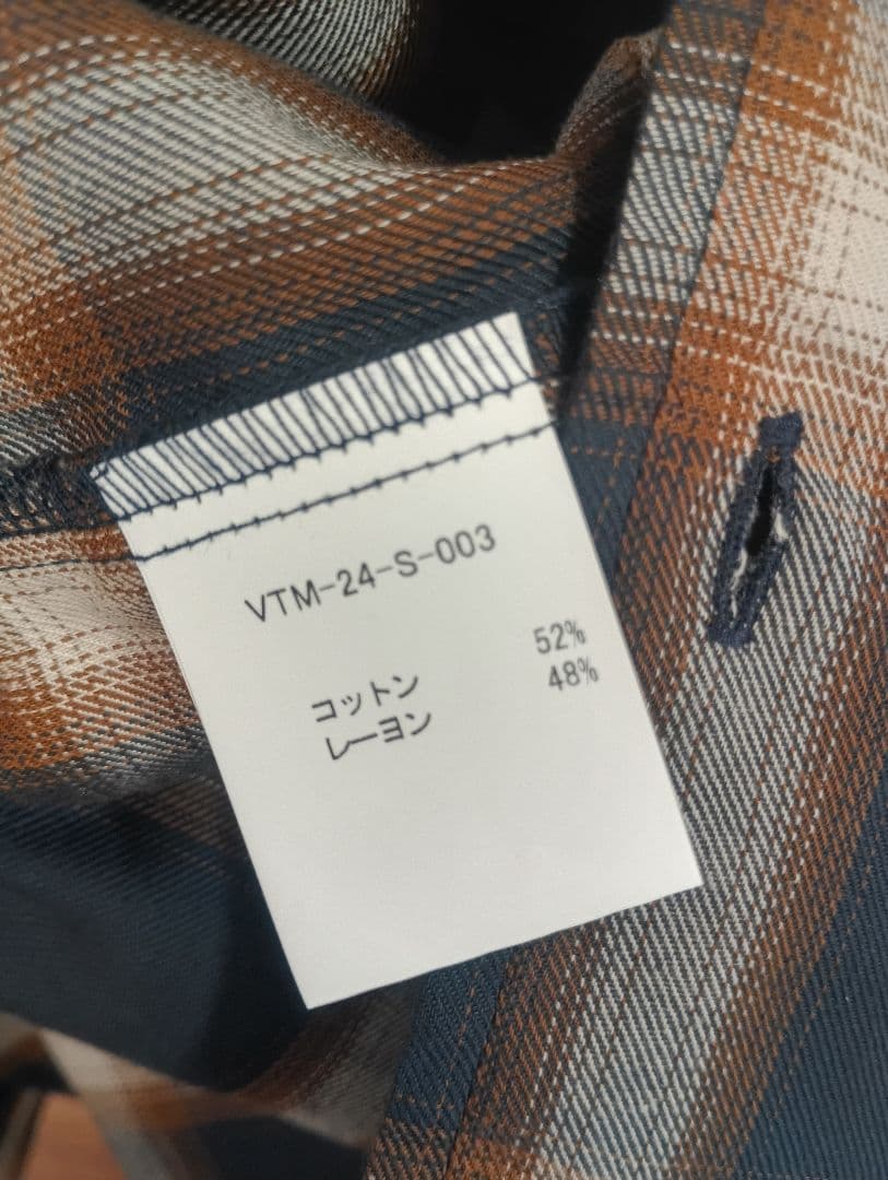 未使用VICTIM&CO. オープンカラーチェックシャツMopeningact